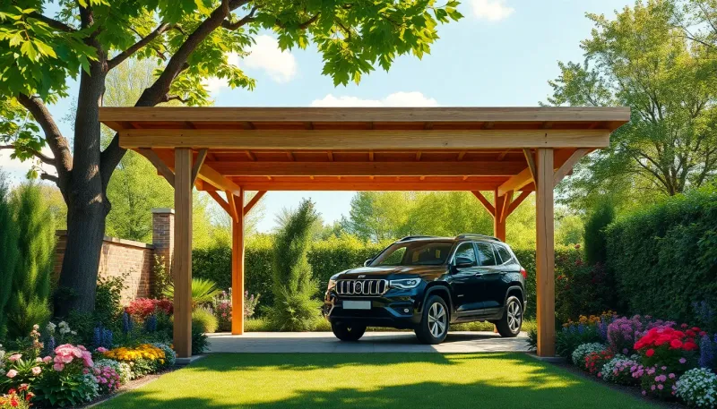 Tout savoir sur le carport 3x3 : avantages et choix de matériaux